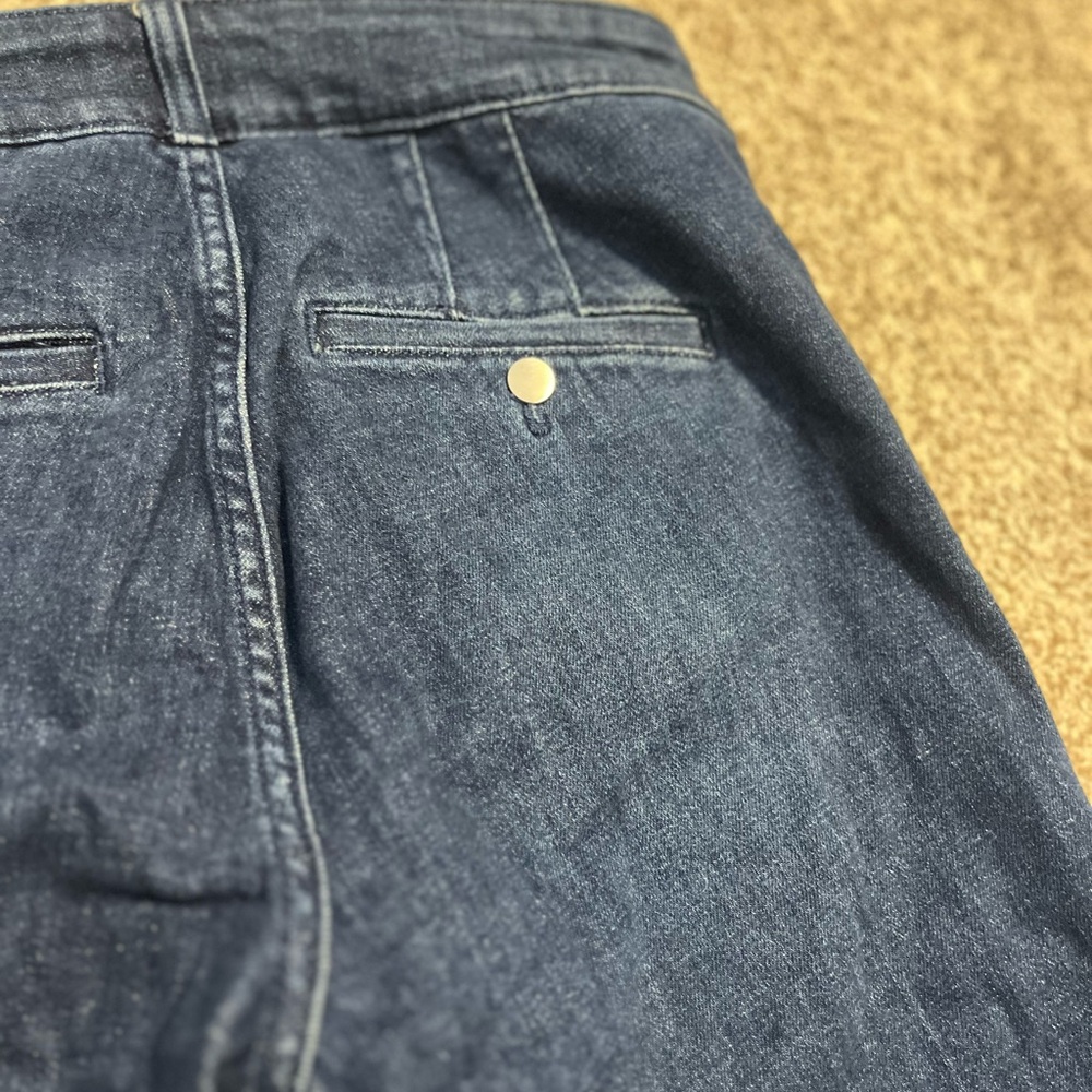 Maeve Anthropologie Jeans Sz 29 Dark Wash Straight Leg Mid Rise Denim - Picture 14 of 14